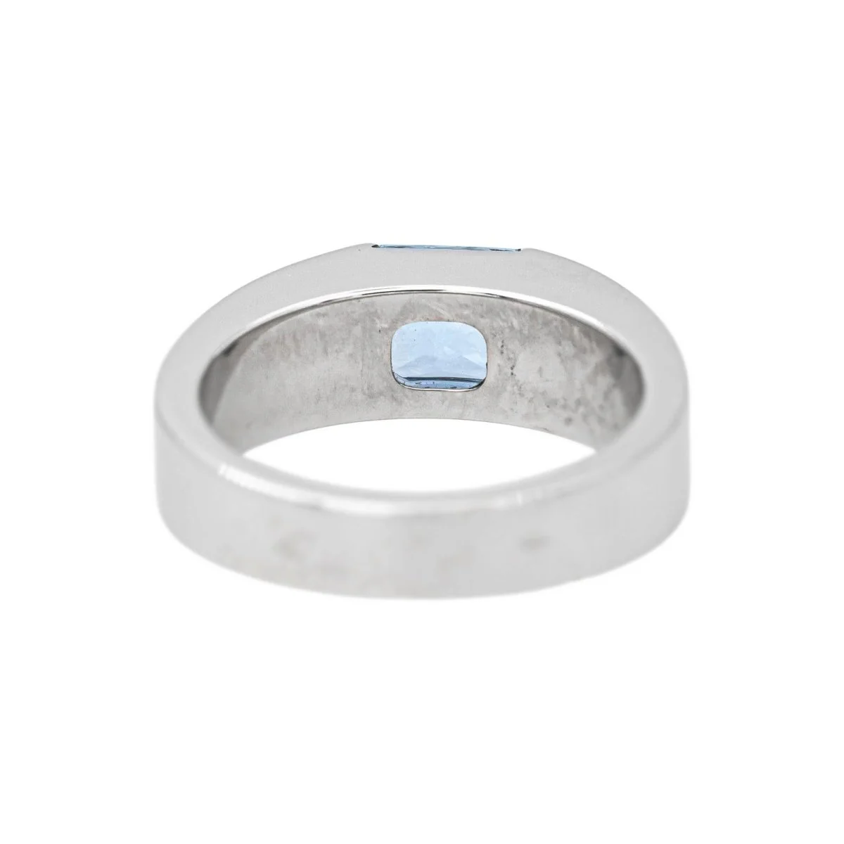 Bague Tank CARTIER "Tank" en or blanc et aigue-marine - Image 5