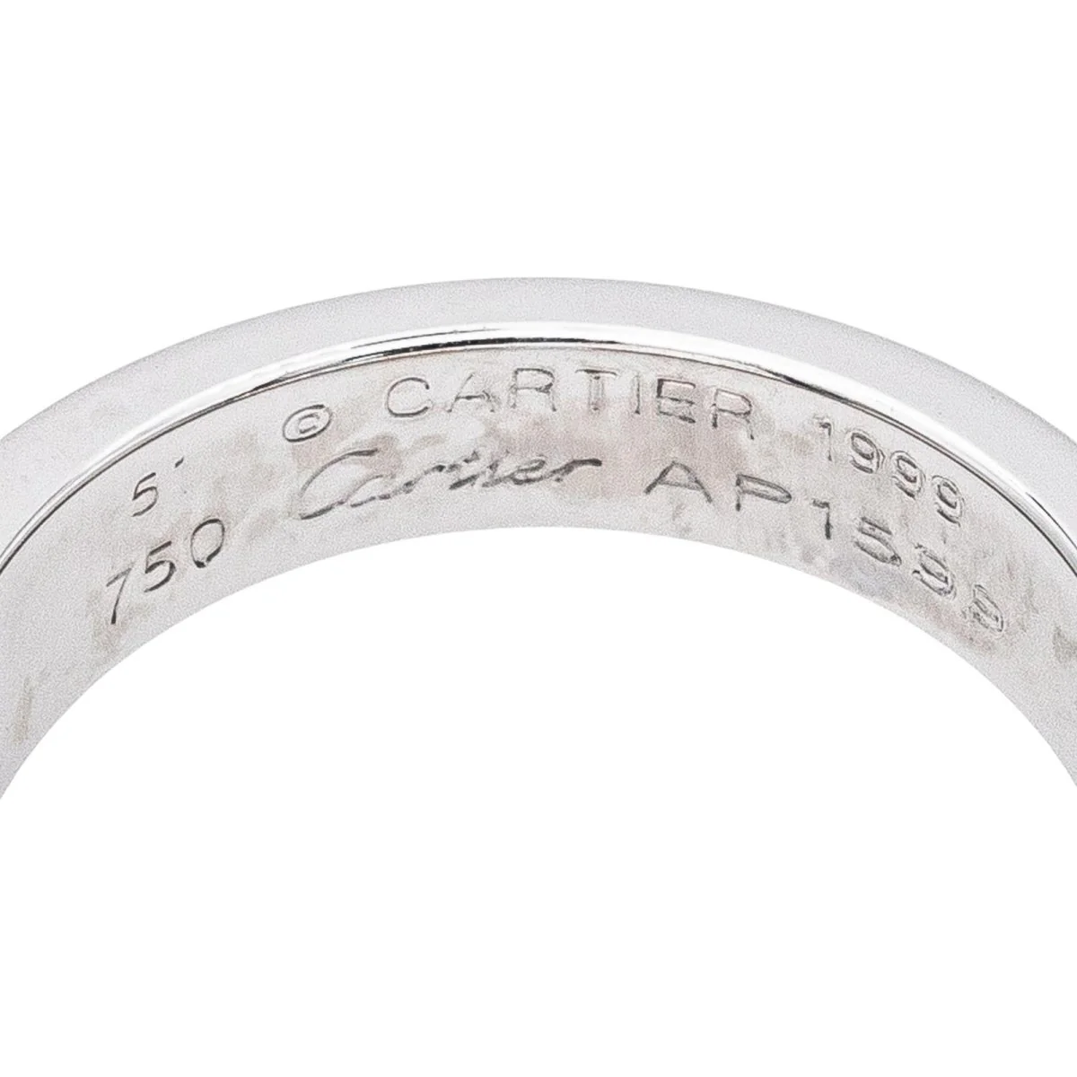 Bague Tank CARTIER "Tank" en or blanc et aigue-marine - Image 8
