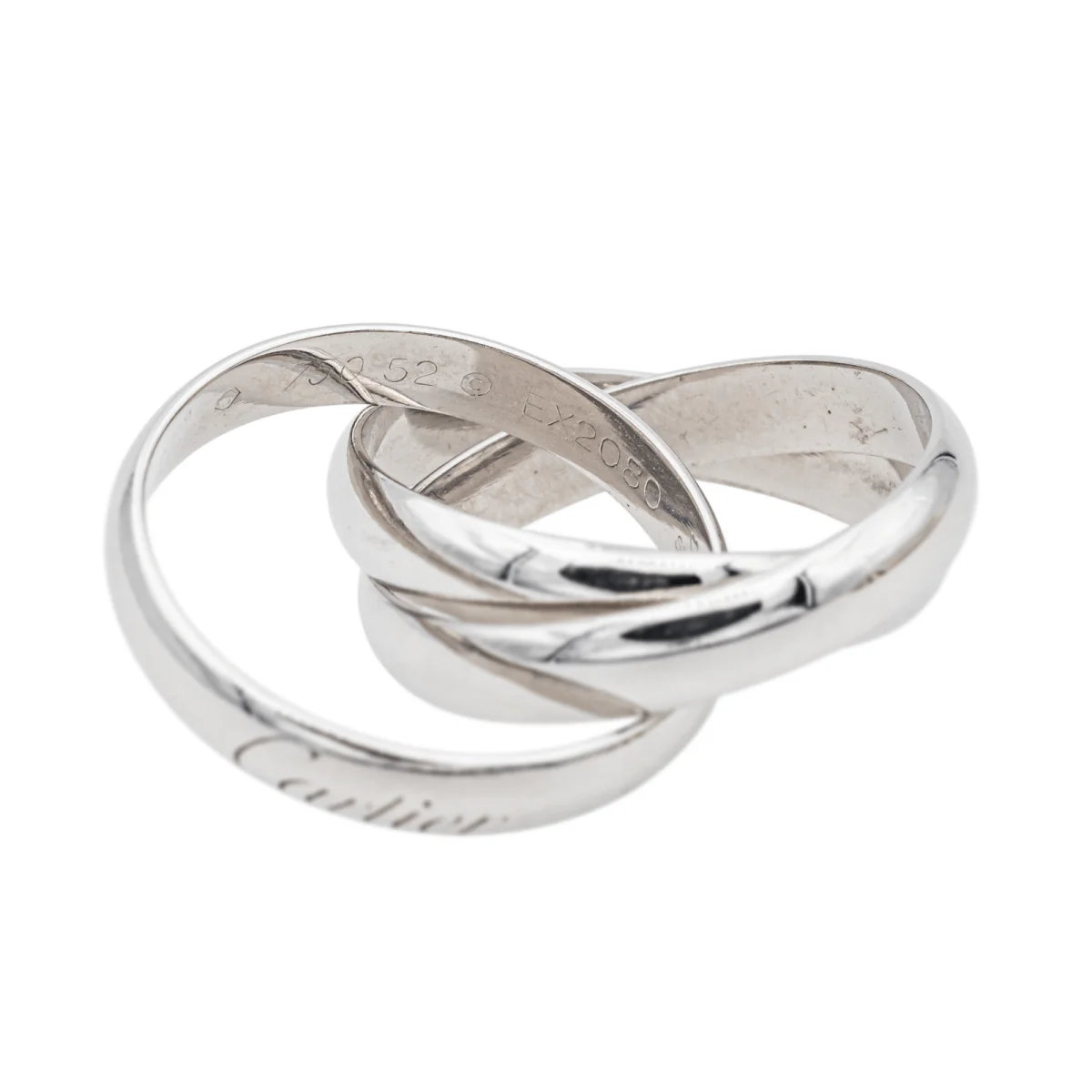 Bague Alliance CARTIER "Trinity" en or blanc - Image 4