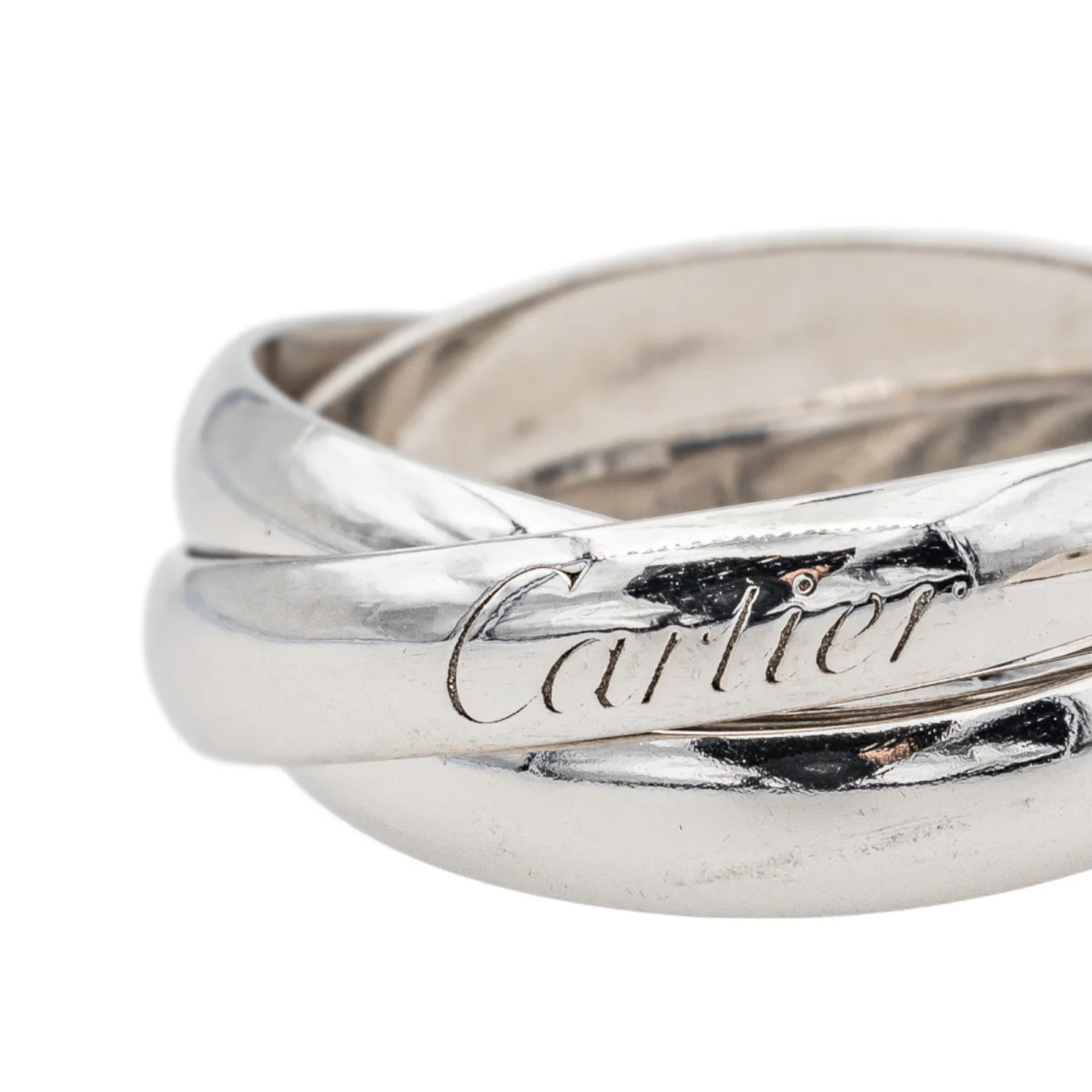Bague Alliance CARTIER "Trinity" en or blanc - Image 5