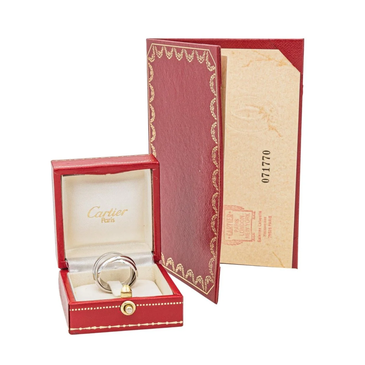 Bague Alliance CARTIER "Trinity" en or blanc - Image 6