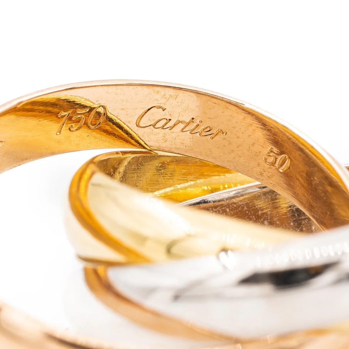 Bague CARTIER "Trinity" en or jaune, or blanc et or rose - Image 7