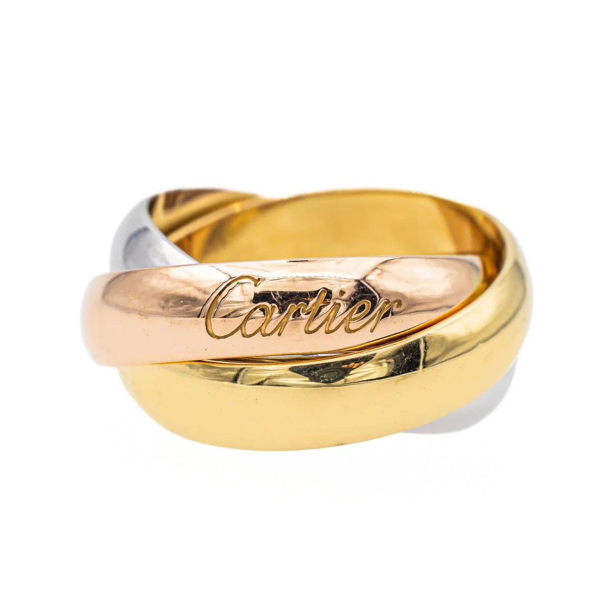 Bague CARTIER "Trinity" en ors jaune, blanc et rose