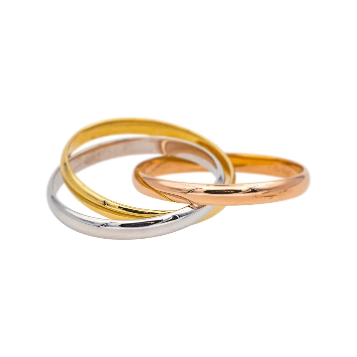 Bague Alliance CARTIER "Trinity" en or rose - Image 6