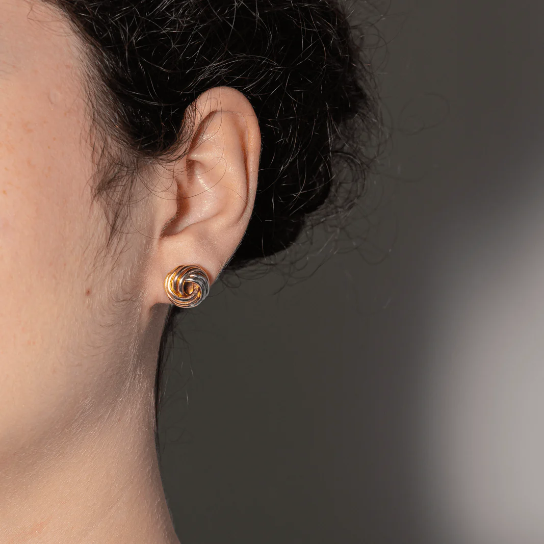 Boucles d'oreilles CARTIER "Trinity" en or jaune, or blanc et or rose - Image 2