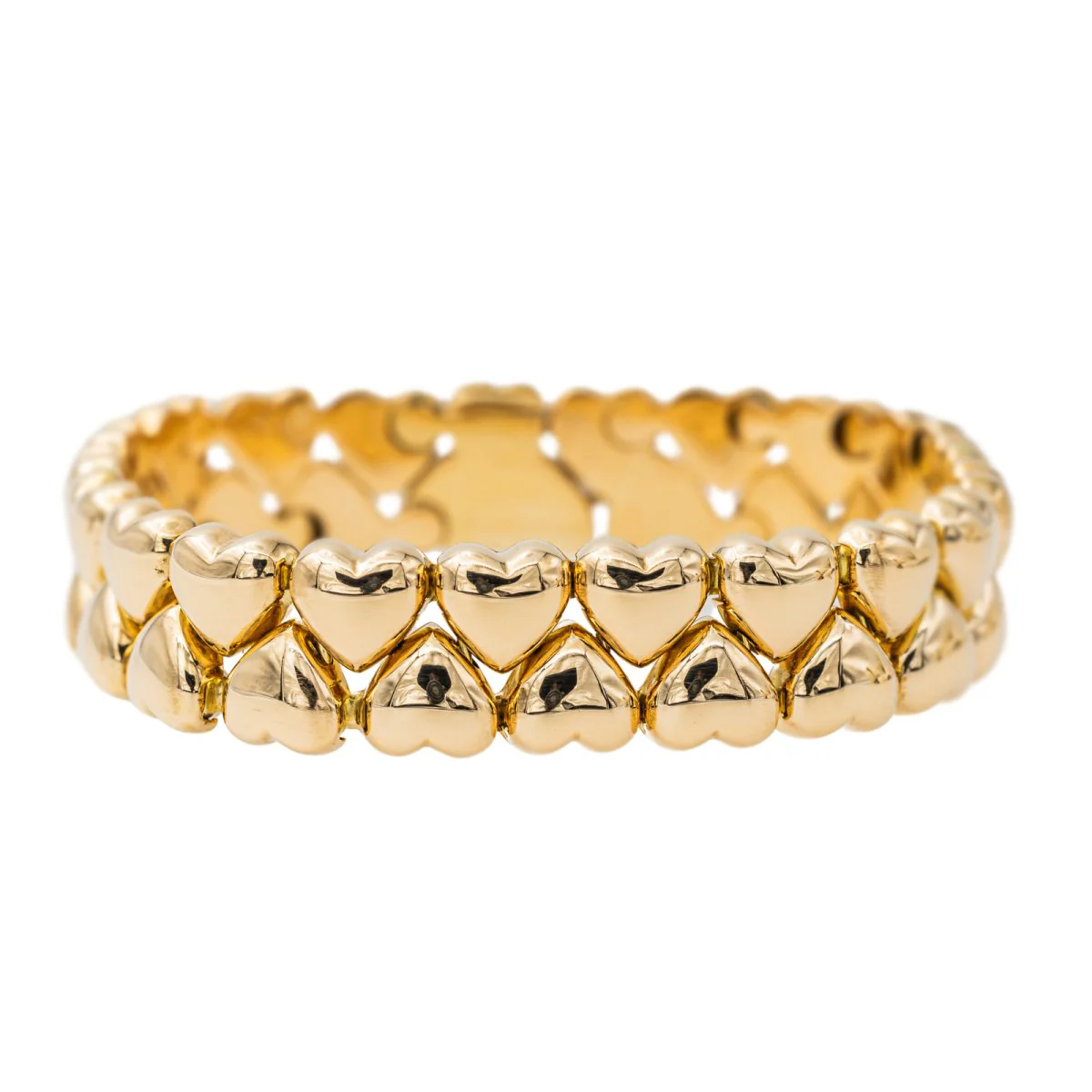 Bracelet Cartier Double cœur Or jaune