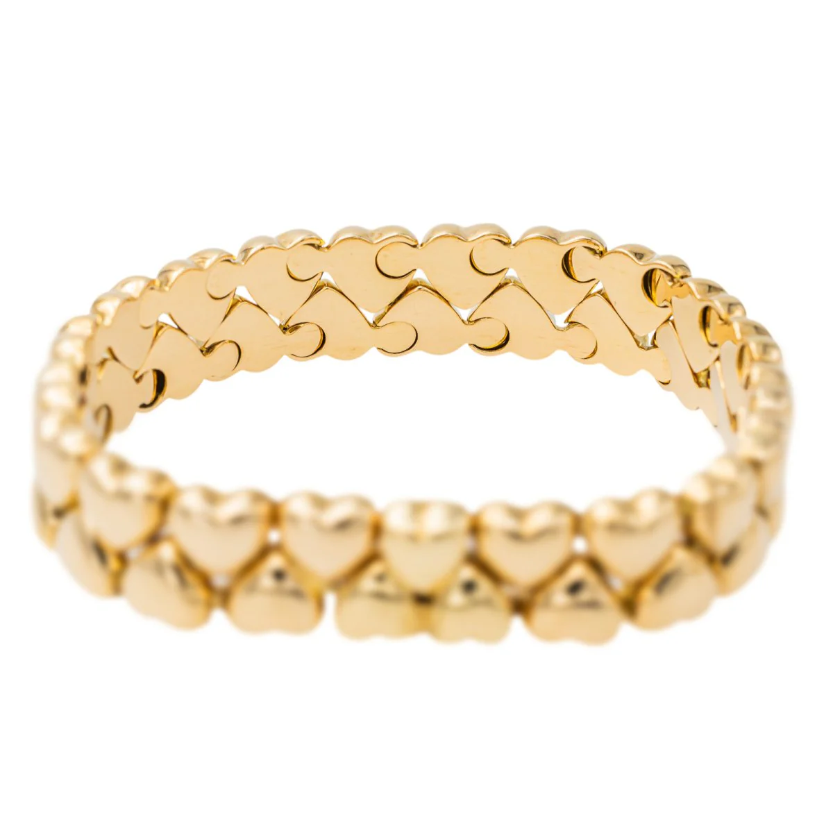 Bracelet Cartier Double cœur Or jaune - Image 6
