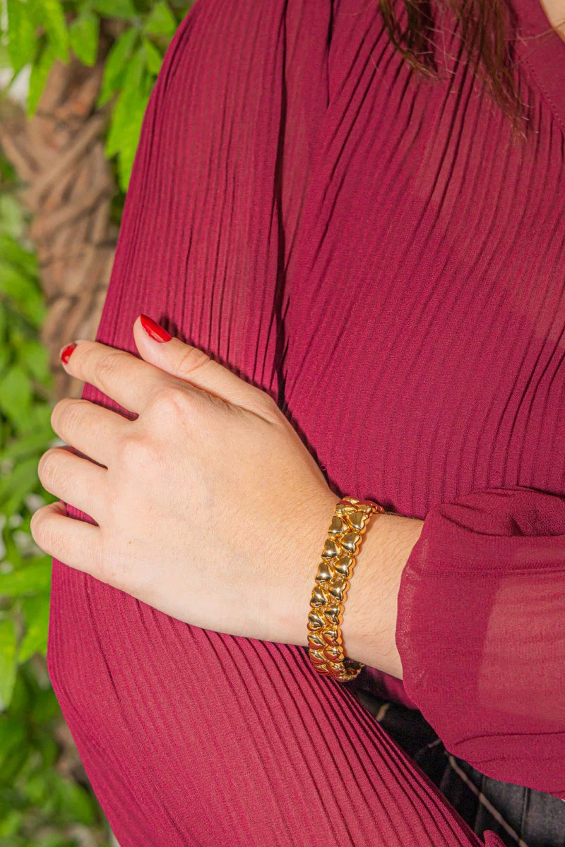 Bracelet Cartier Double cœur Or jaune - Image 9