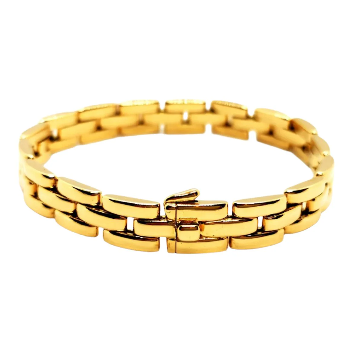 Bracelet Maillon CARTIER "Panthère" en or jaune - Image 2