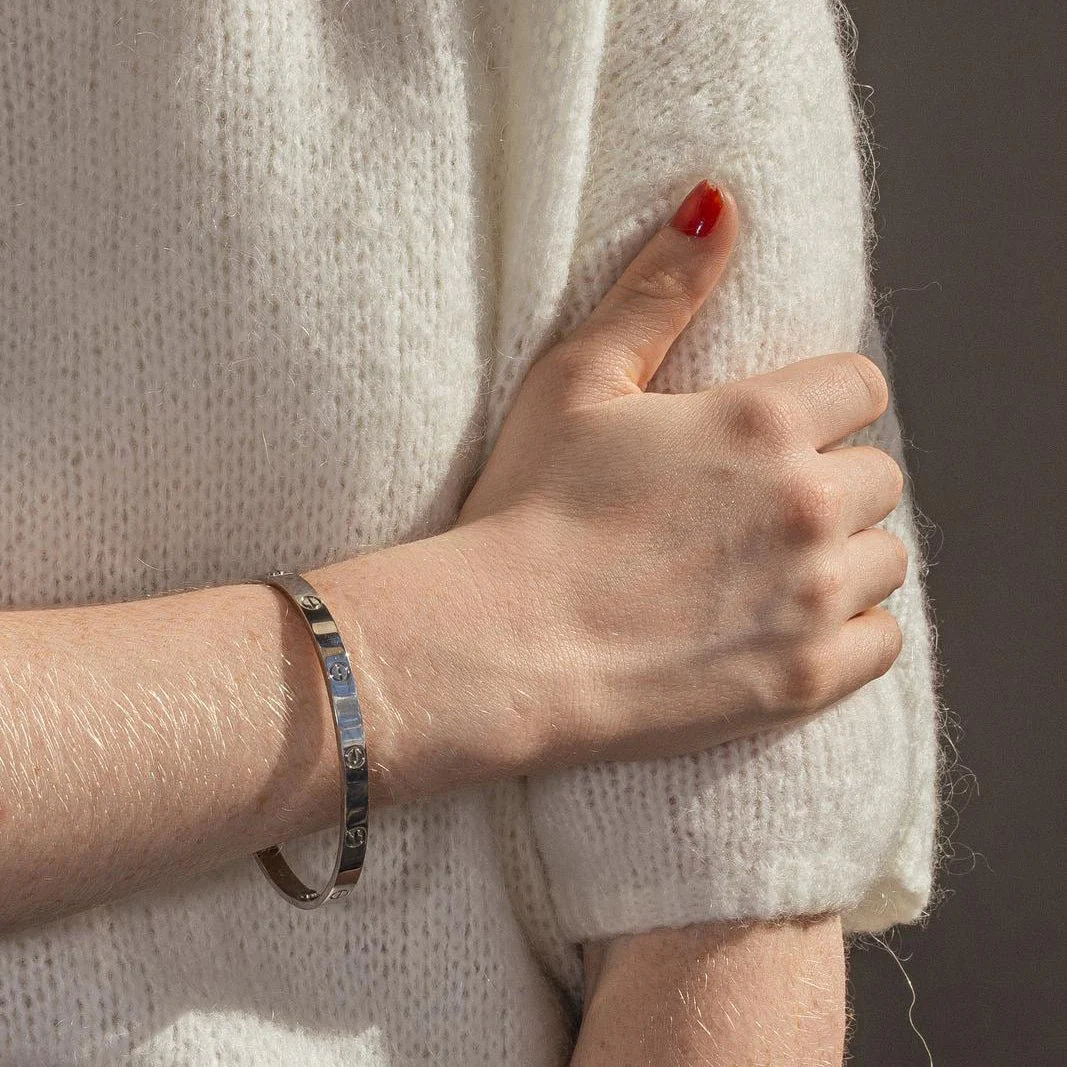 Bracelet Jonc CARTIER "Love" en or blanc - Image 2