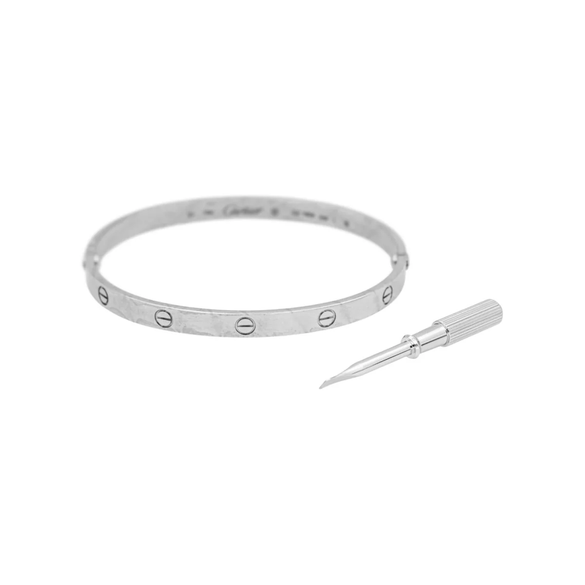 Bracelet Jonc CARTIER "Love" en or blanc - Image 5