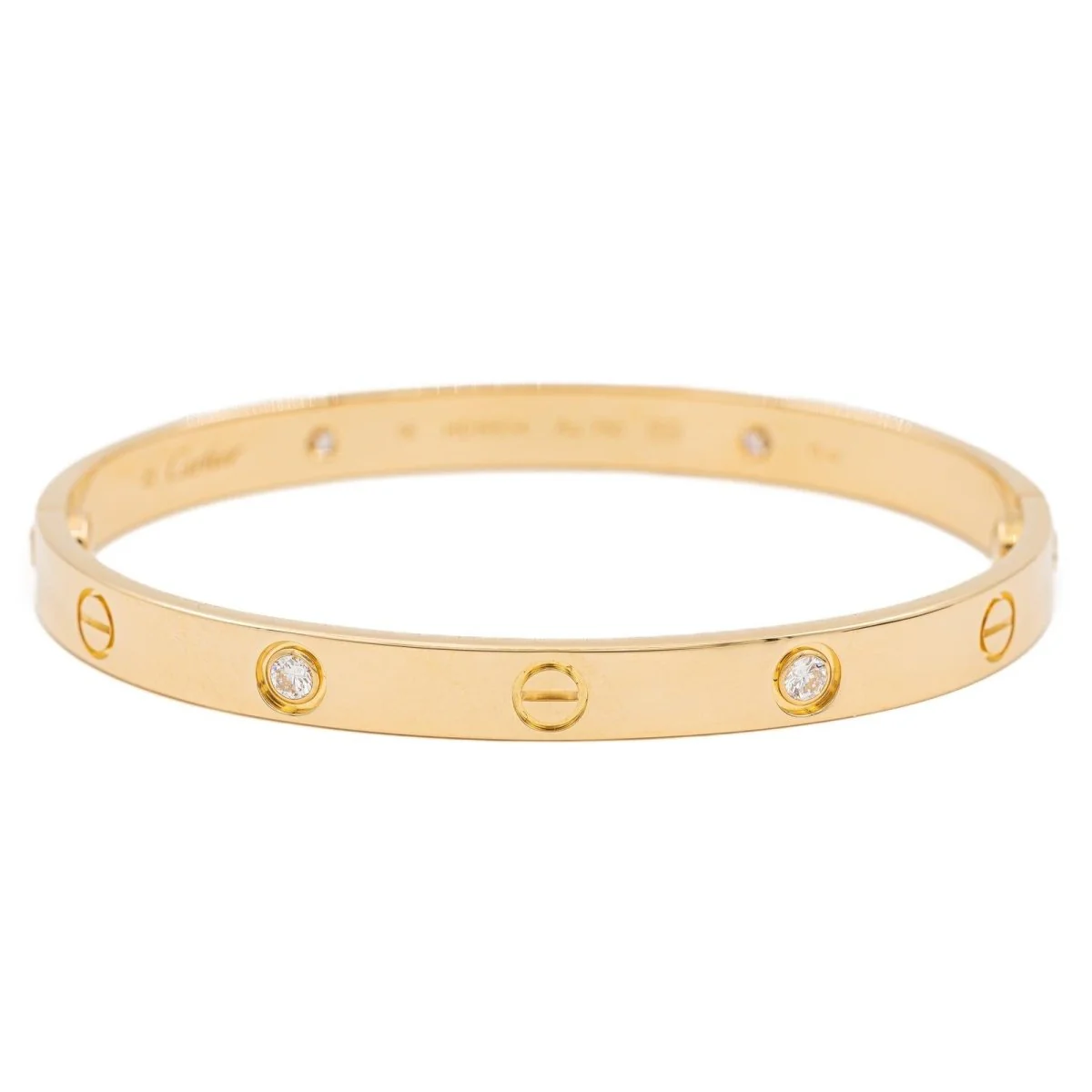 Bracelet Jonc CARTIER "Love" en or jaune et diamants