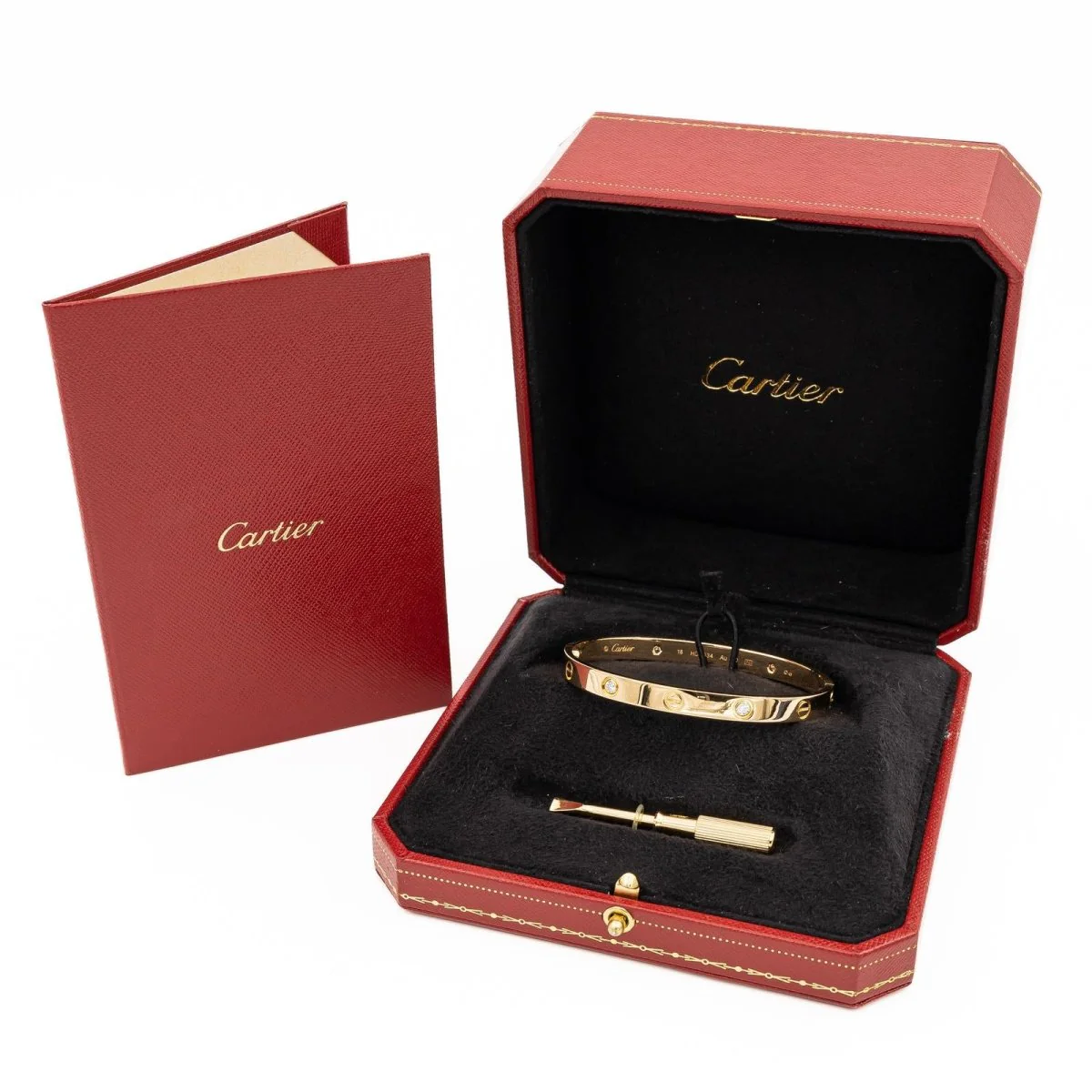 Bracelet Jonc CARTIER "Love" en or jaune et diamants - Image 7