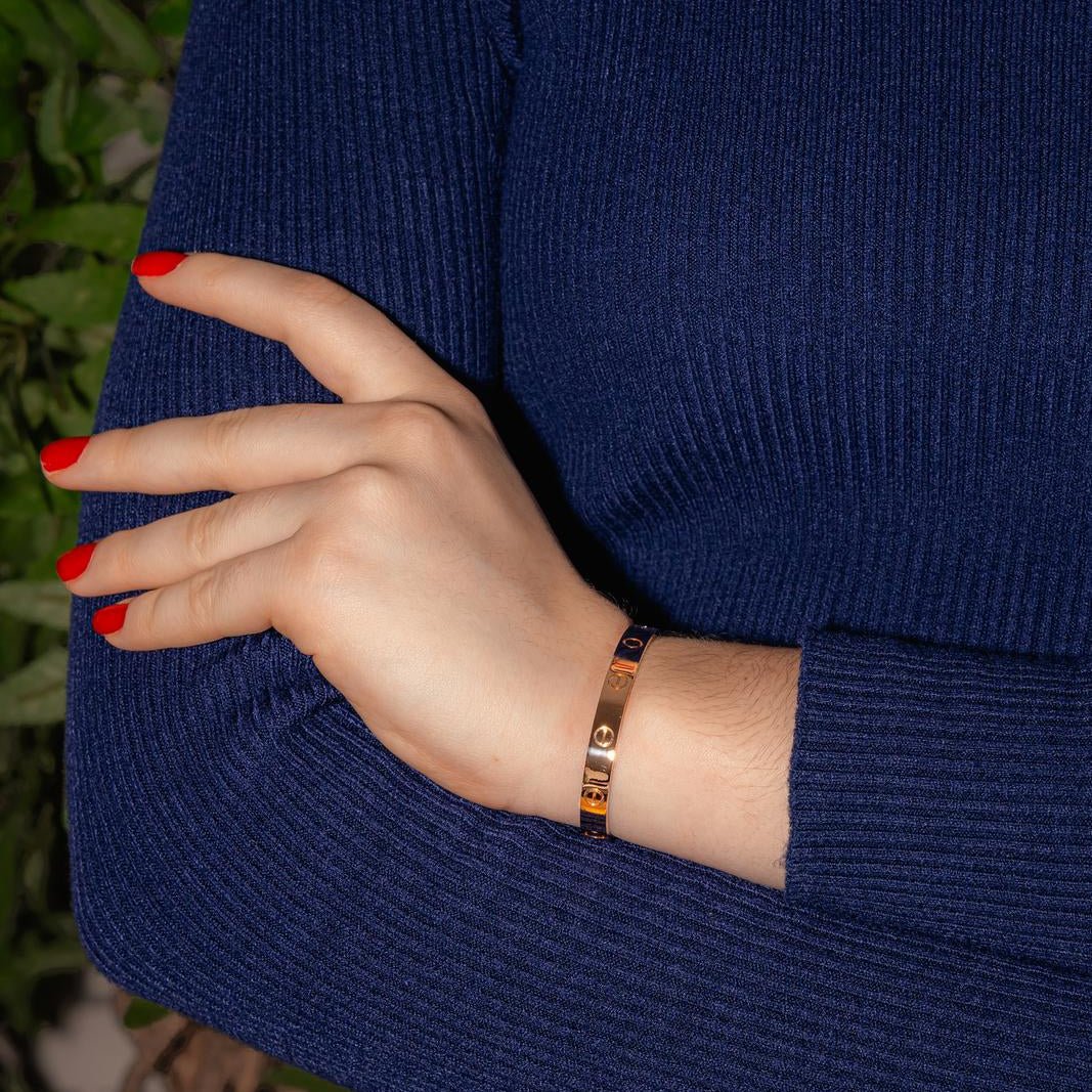 Bracelet Jonc CARTIER "Love" en or rose - Image 2