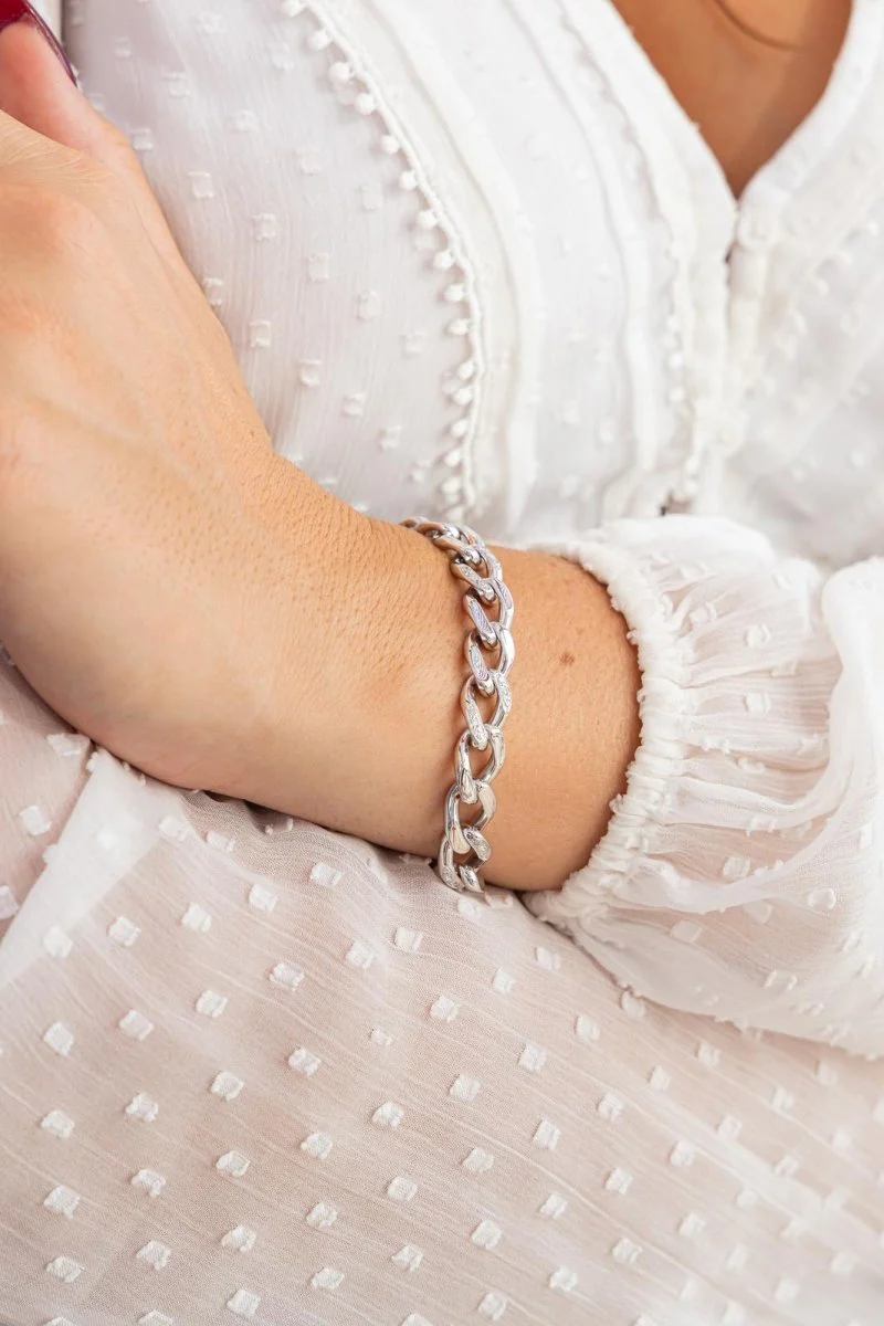 Cartier Bracelet Maille gourmette  Or blanc Diamant - Image 2
