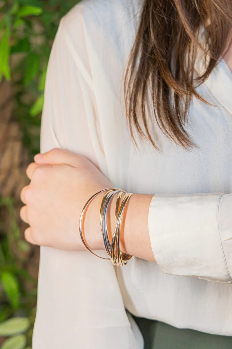 Bracelet CARTIER "Trinity" en or jaune, rose et blanc - Image 2