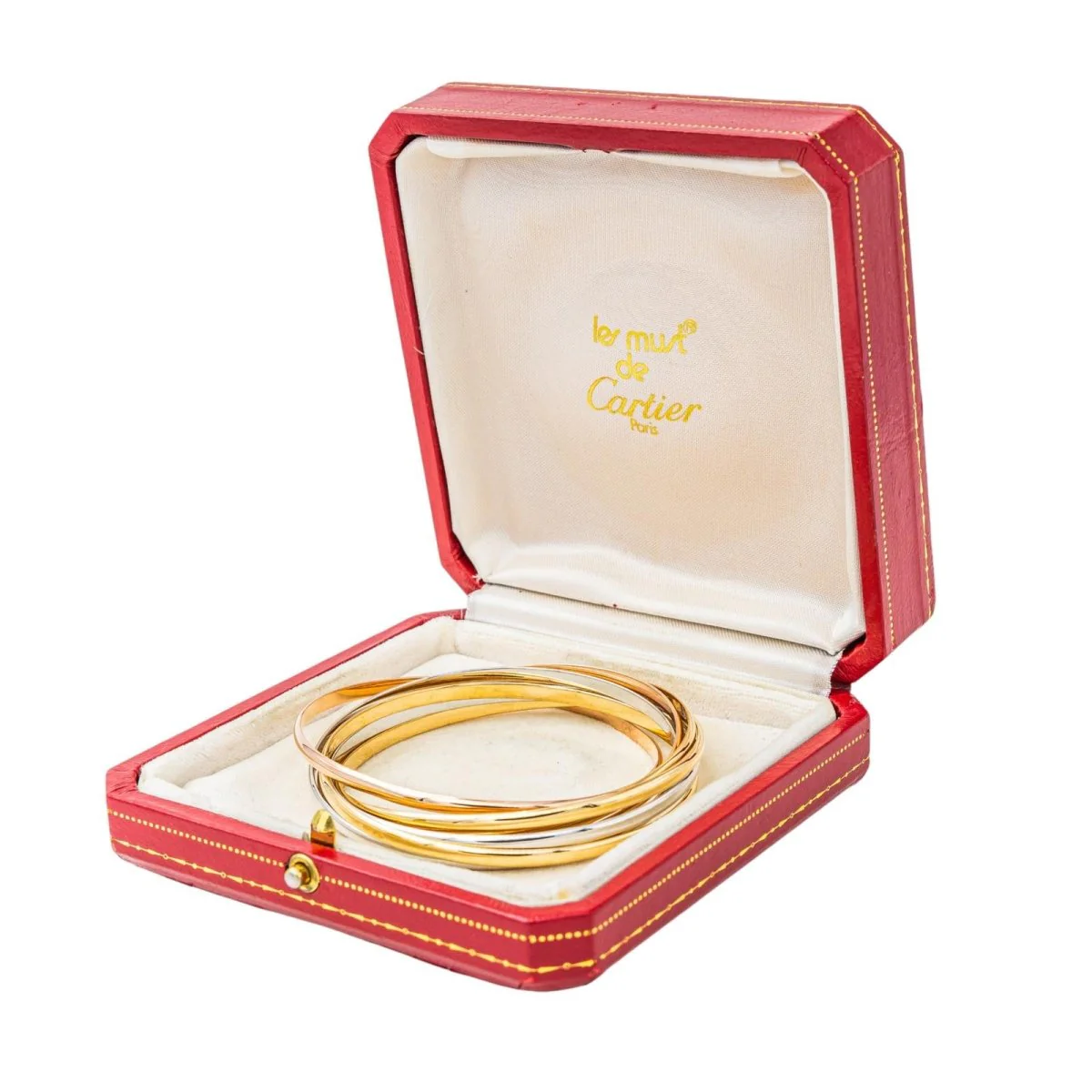 Bracelet CARTIER "Trinity" en or jaune, rose et blanc - Image 3
