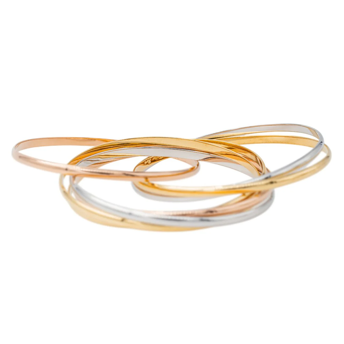 Bracelet CARTIER "Trinity" en or jaune, rose et blanc - Image 5