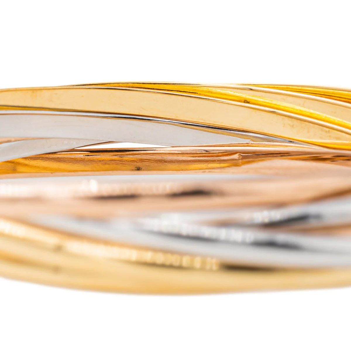 Bracelet CARTIER "Trinity" en or jaune, rose et blanc - Image 7