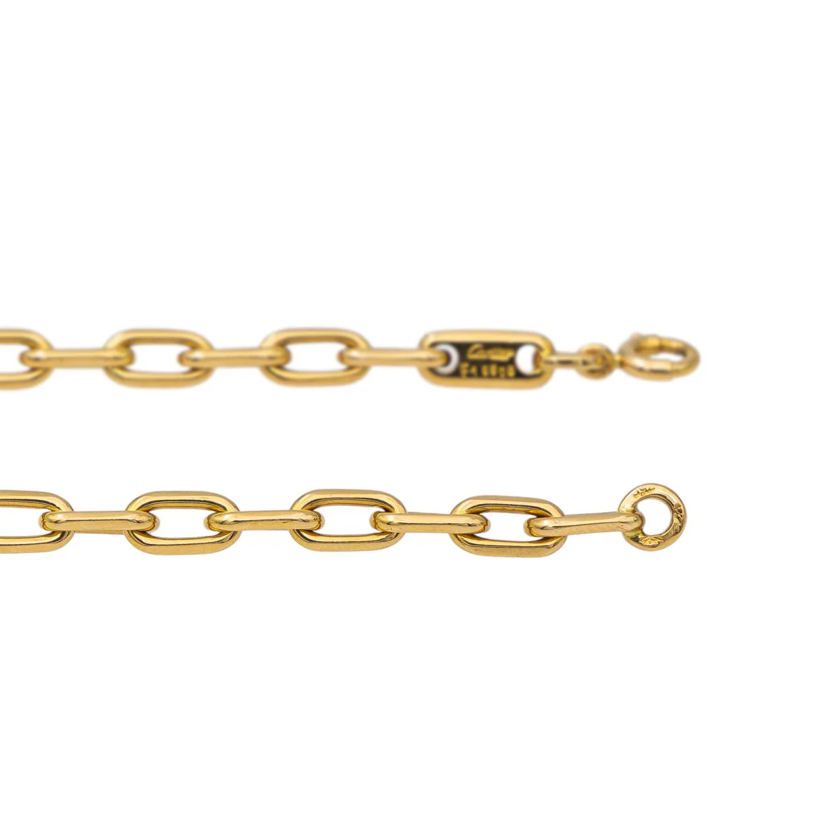 Collier  CARTIER Chaîne Santos en or jaune - Image 7