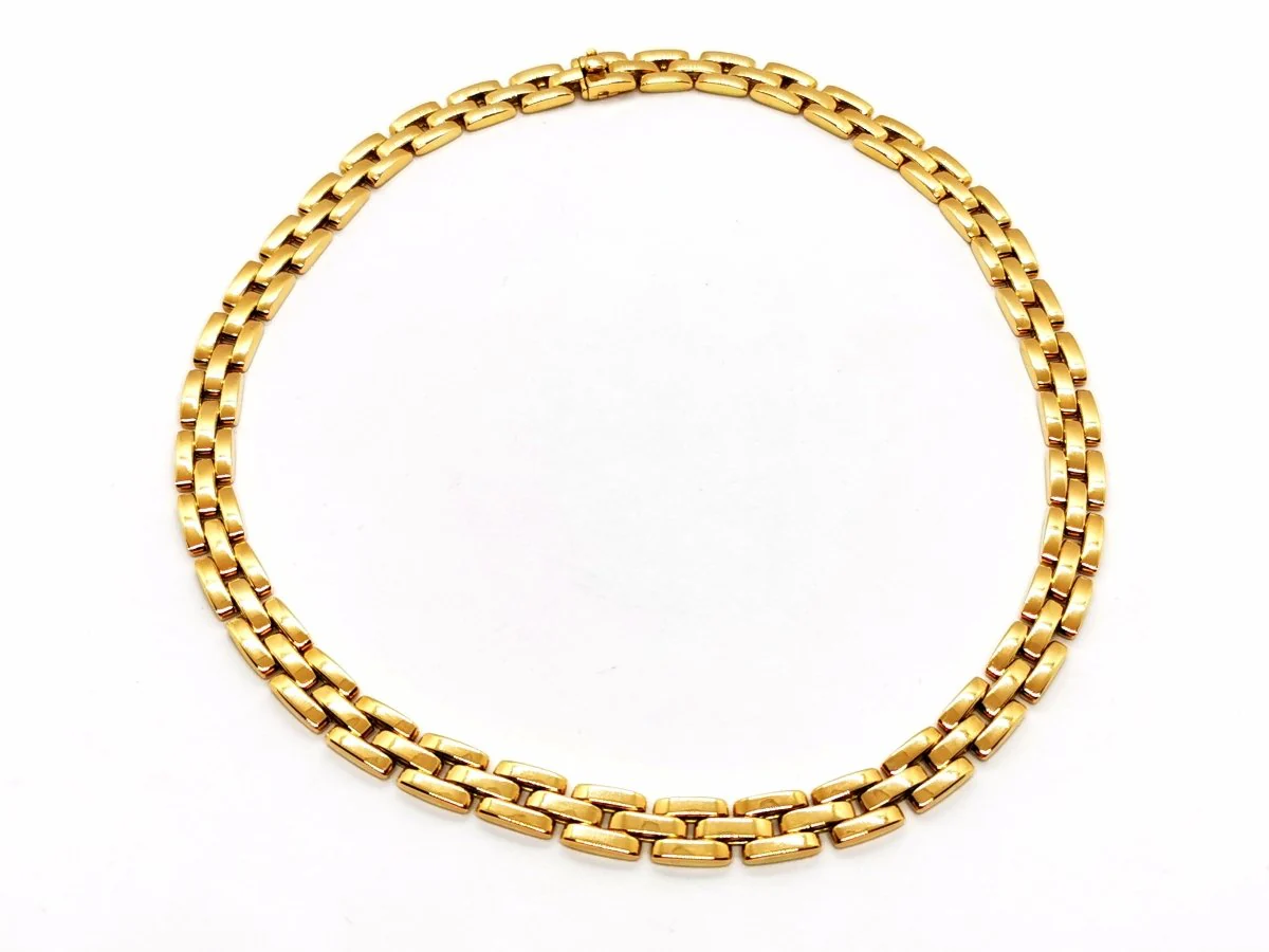 Collier CARTIER maillon Panthère en or jaune - Image 2