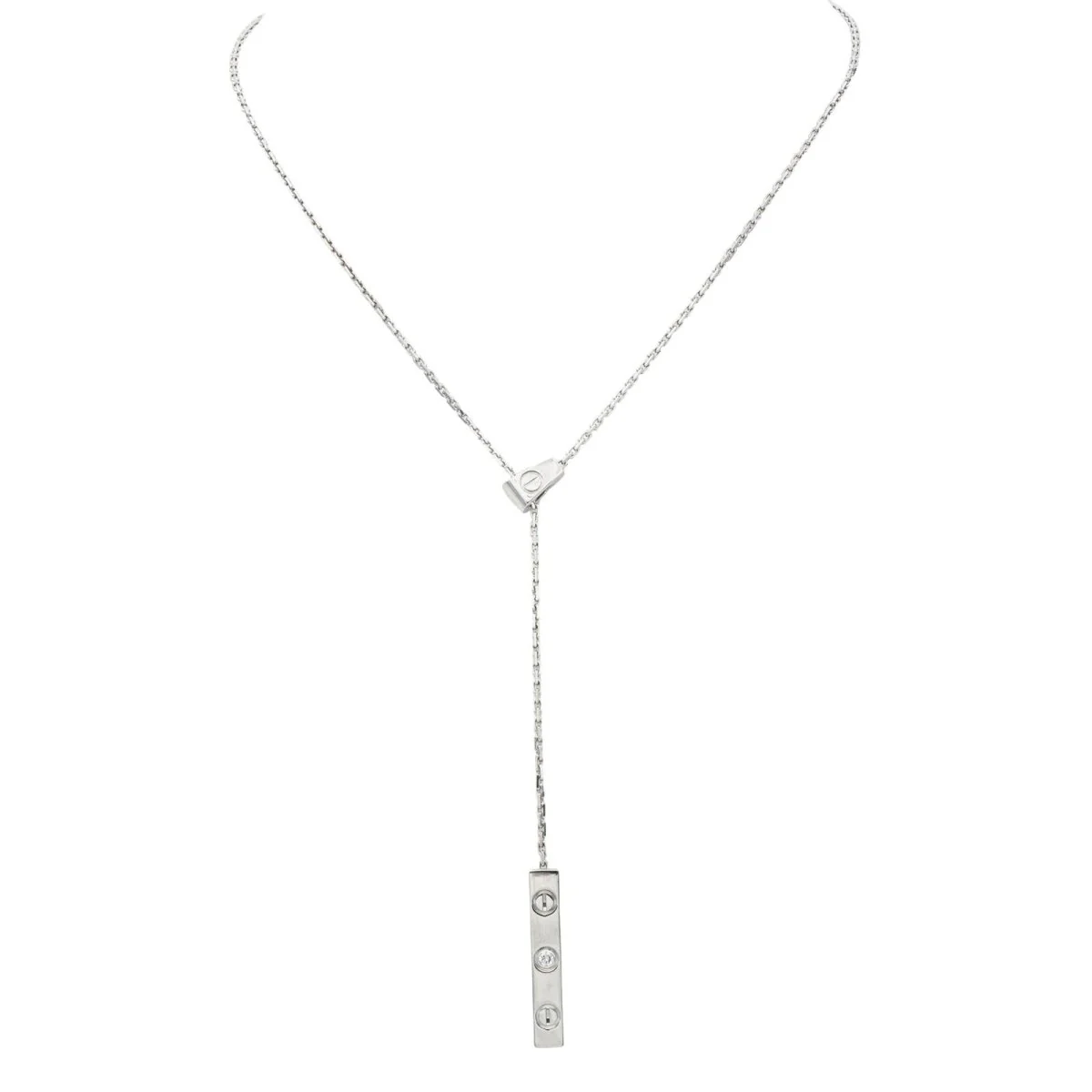 Collier Négligé CARTIER "Love Négligé" en or blanc et diamant