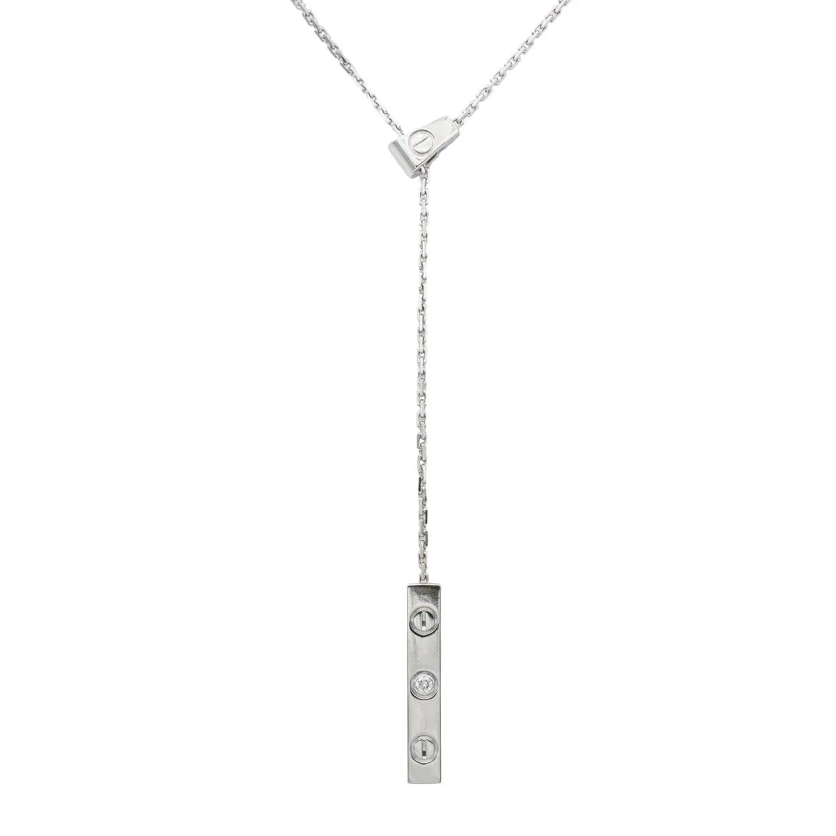 Collier Négligé CARTIER "Love Négligé" en or blanc et diamant - Image 3