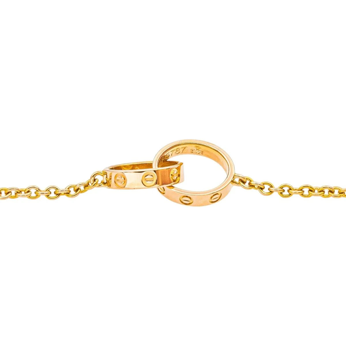 Collier Pendentif CARTIER "Love" en or rose - Image 8