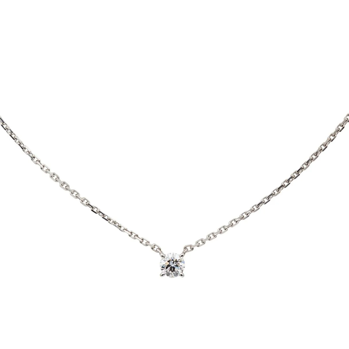 Collier CARTIER "1895" en or blanc et diamant