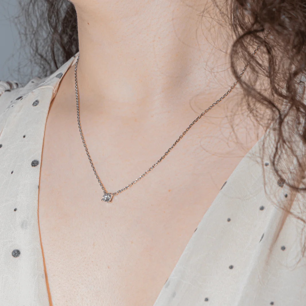 Collier CARTIER "1895" en or blanc et diamant - Image 2