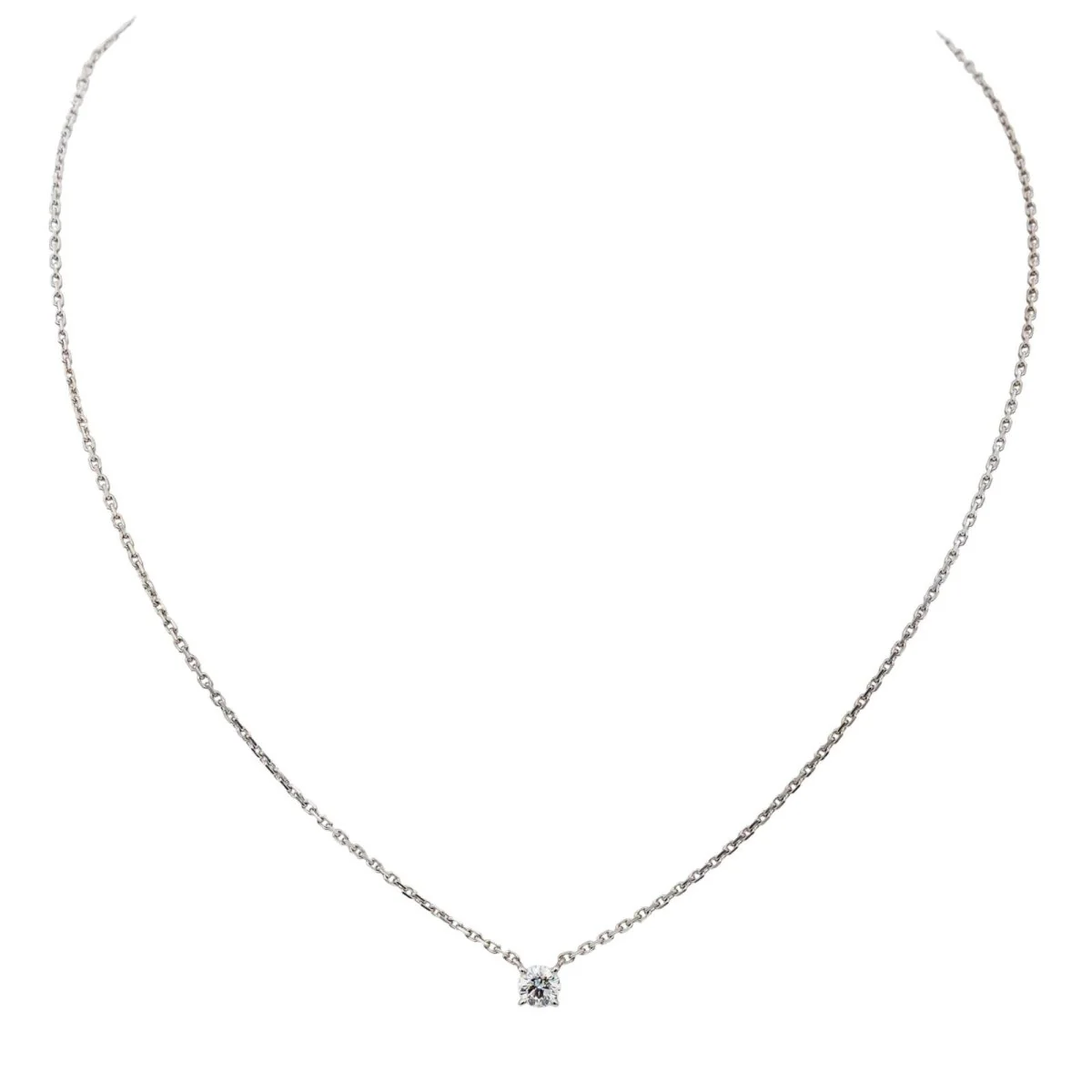 Collier CARTIER "1895" en or blanc et diamant - Image 3