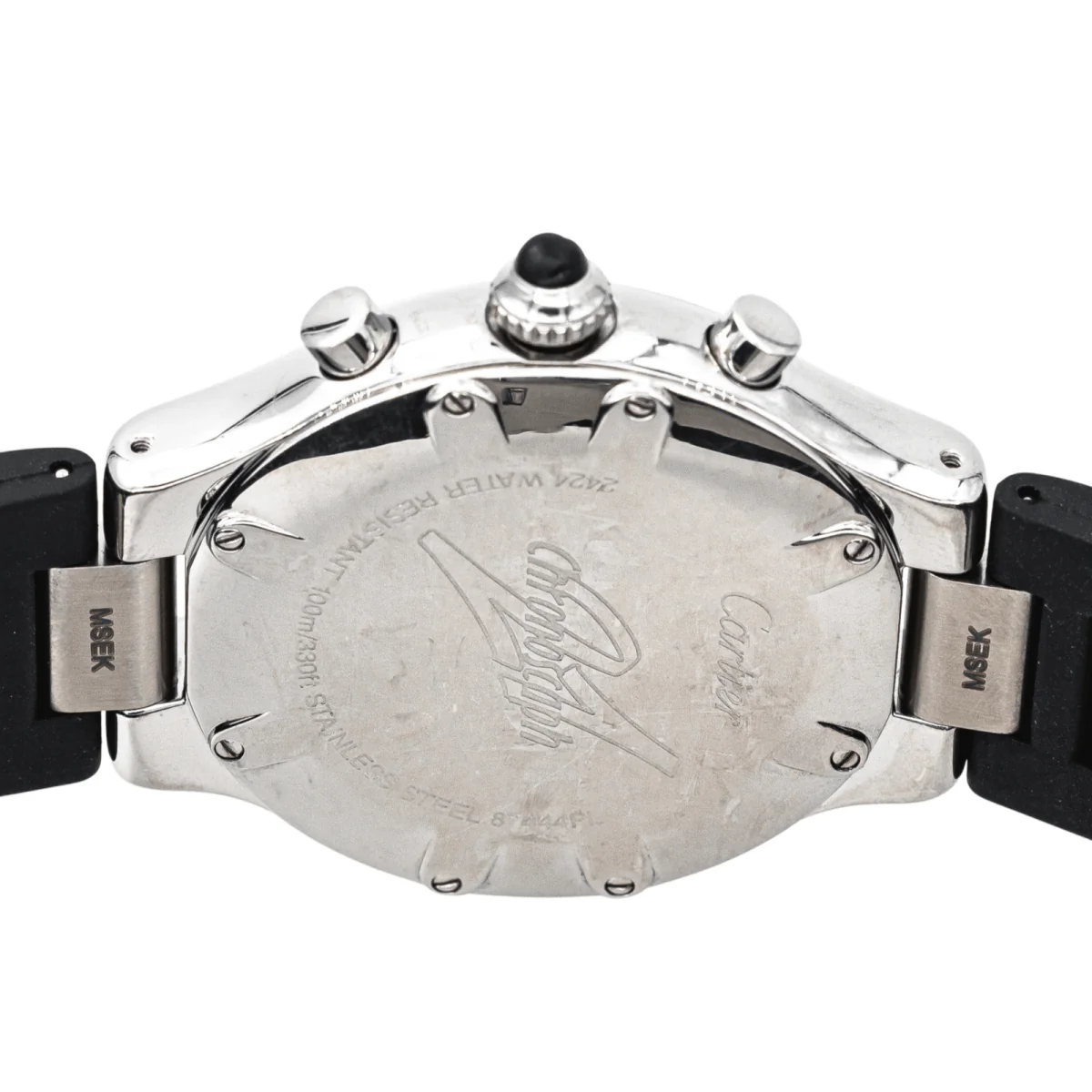 Montre CARTIER "21 Chronoscaph" en acier et quartz - Image 5