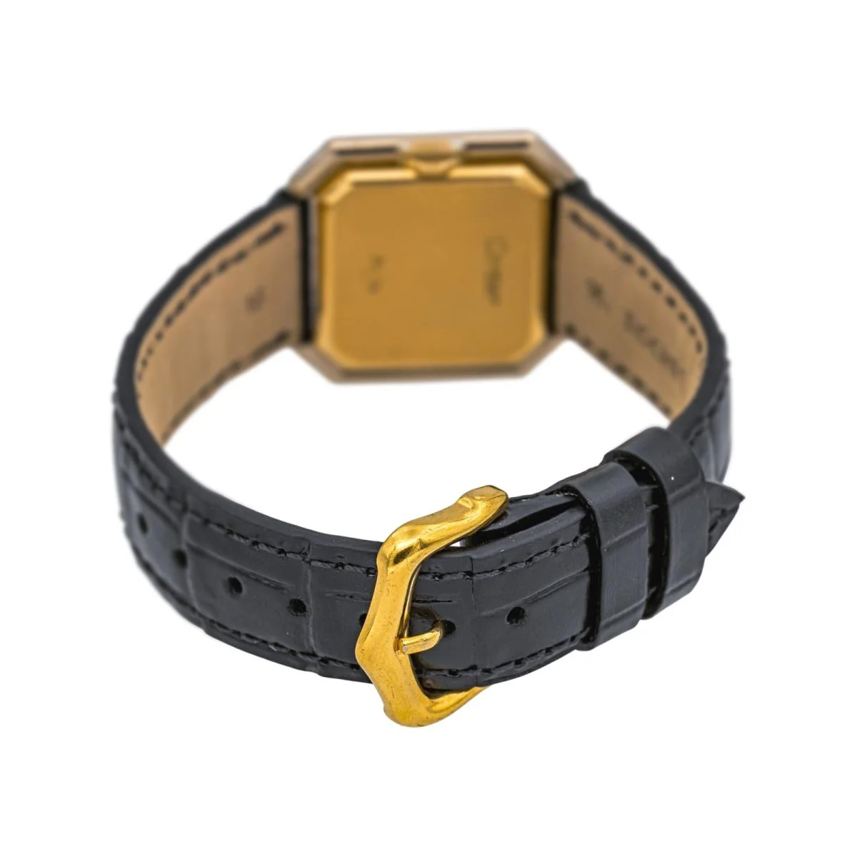Montre CARTIER "Ceinture" en or jaune et cuir - Image 6