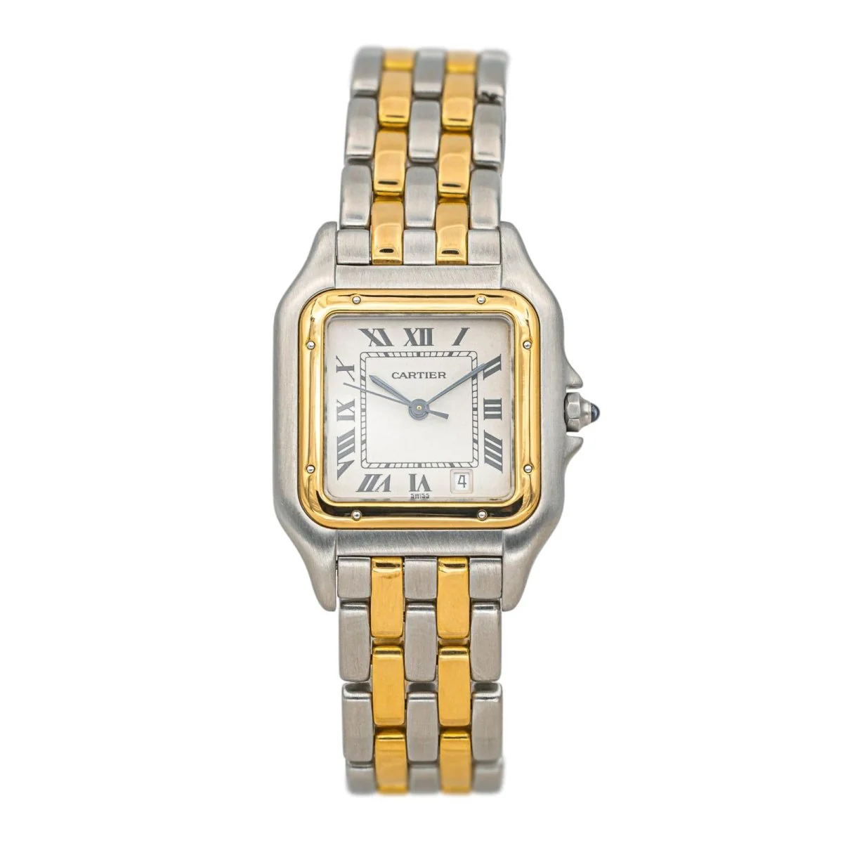 Montre CARTIER "Panthère" en or jaune, acier et quartz
