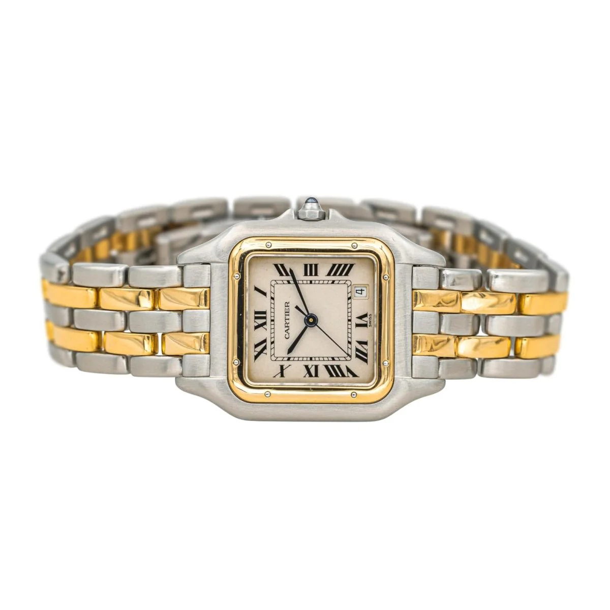 Montre CARTIER "Panthère" en or jaune, acier et quartz - Image 5