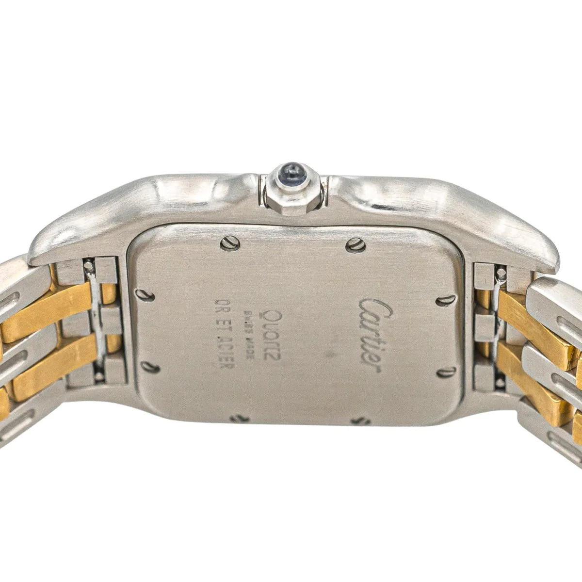 Montre CARTIER "Panthère" en or jaune, acier et quartz - Image 6