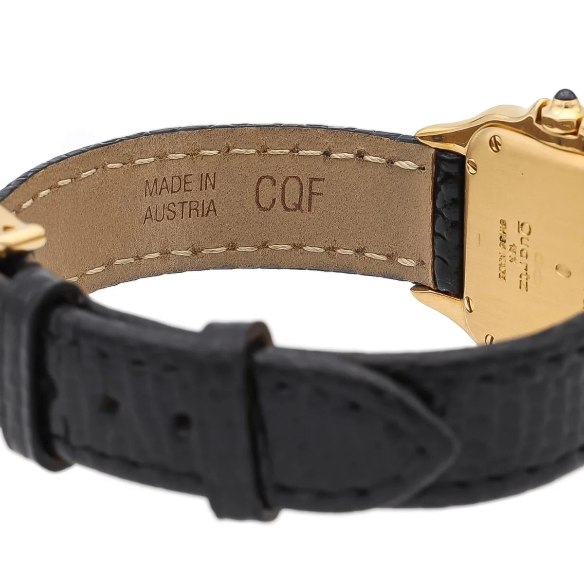 Montre CARTIER "Panthère" en or jaune et cuir - Image 5