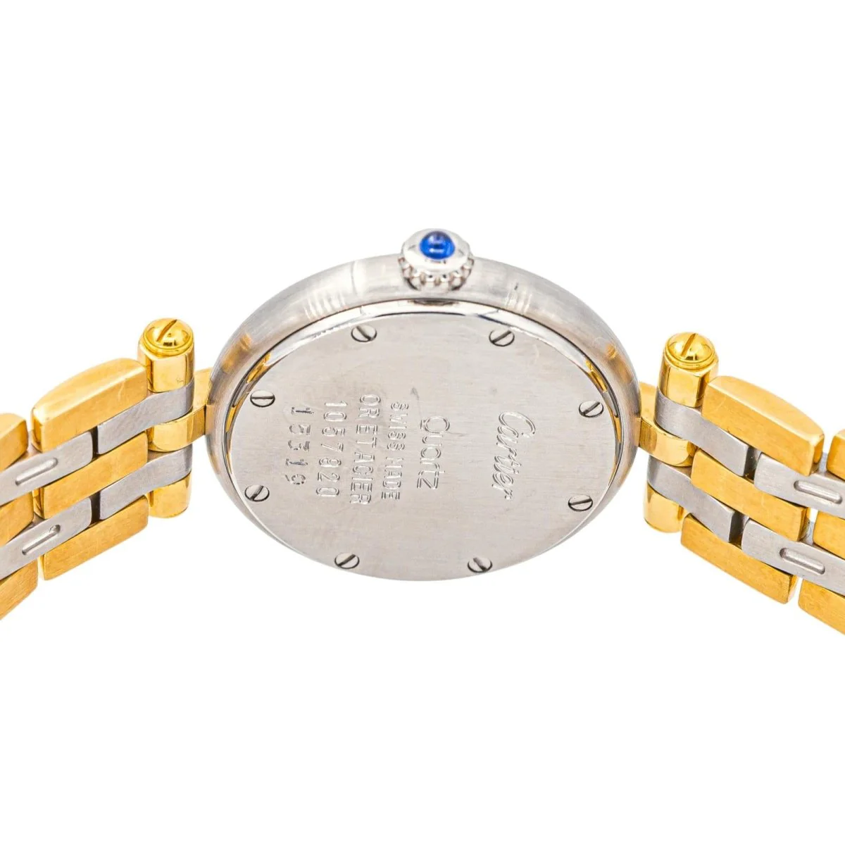Montre CARTIER "Panthère" en or jaune, acier et quartz - Image 6