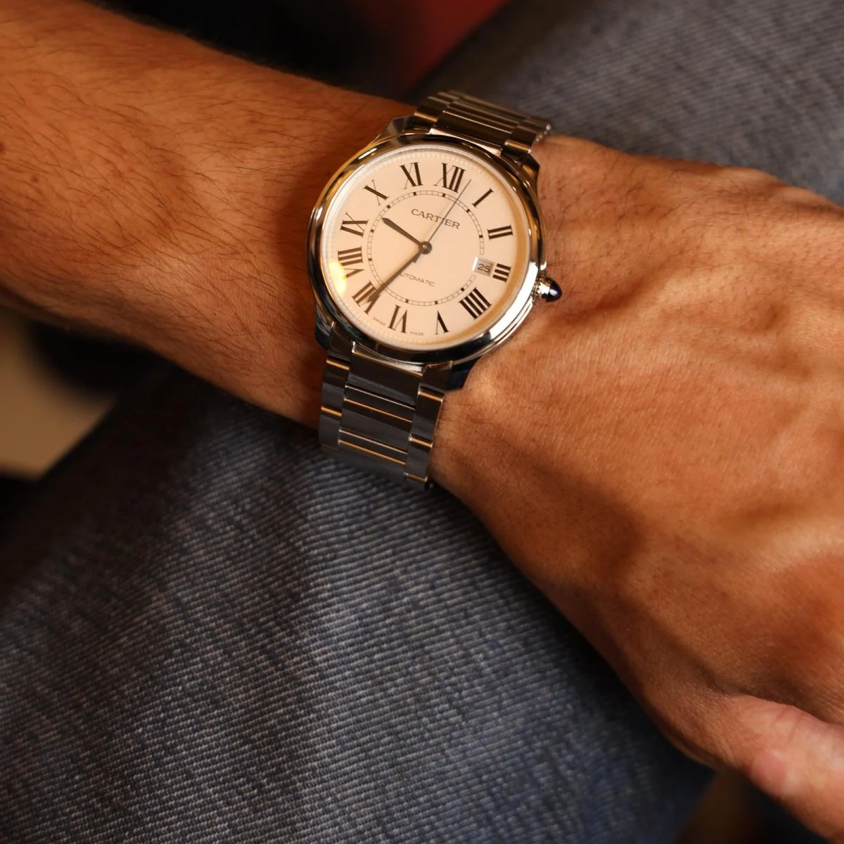 Montre CARTIER "Ronde Must" en acier - Image 7