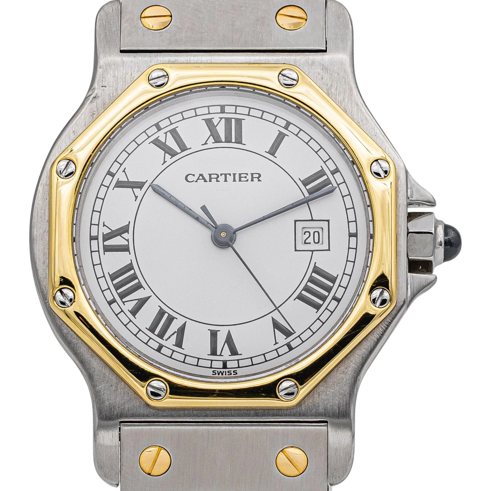 Cartier Montre Santos Acier Saphir - Image 5