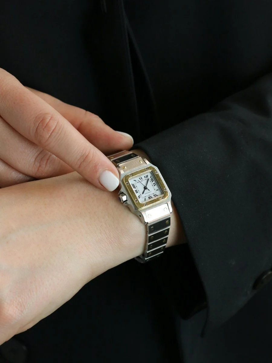 CARTIER Montre Santos vintage or acier - Image 2