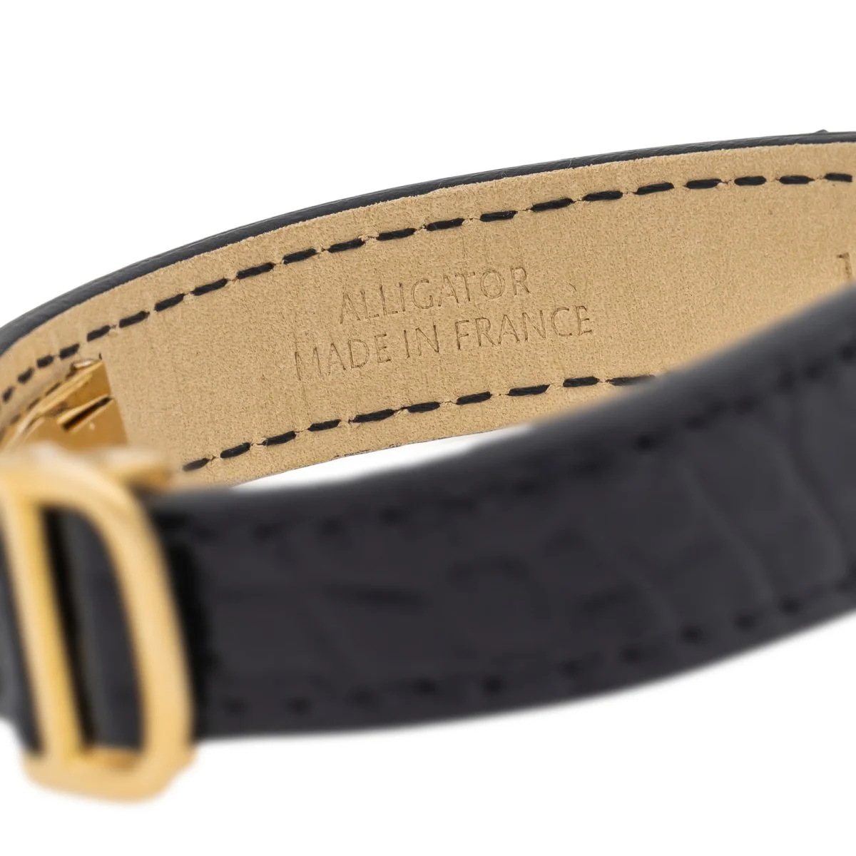 Montre CARTIER "Tank Louis cartier PM" en or jaune et cuir - Image 7