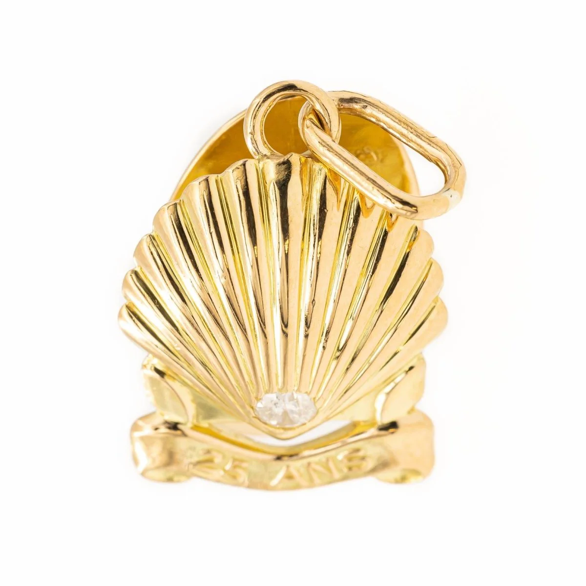 Pendentif CARTIER en or jaune et diamants - Image 6
