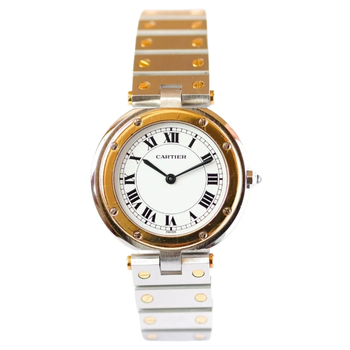 Cartier Santos "Vendôme" Or & Acier - Grand Modèle - v. 1980
