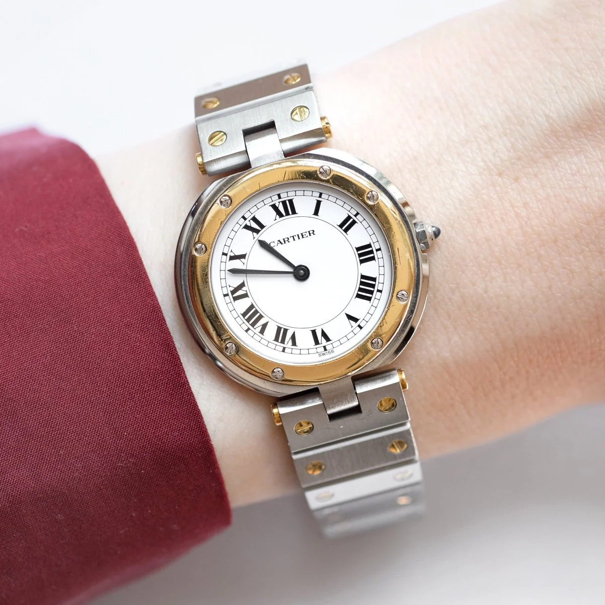 Cartier Santos "Vendôme" Or & Acier - Grand Modèle - v. 1980 - Image 2
