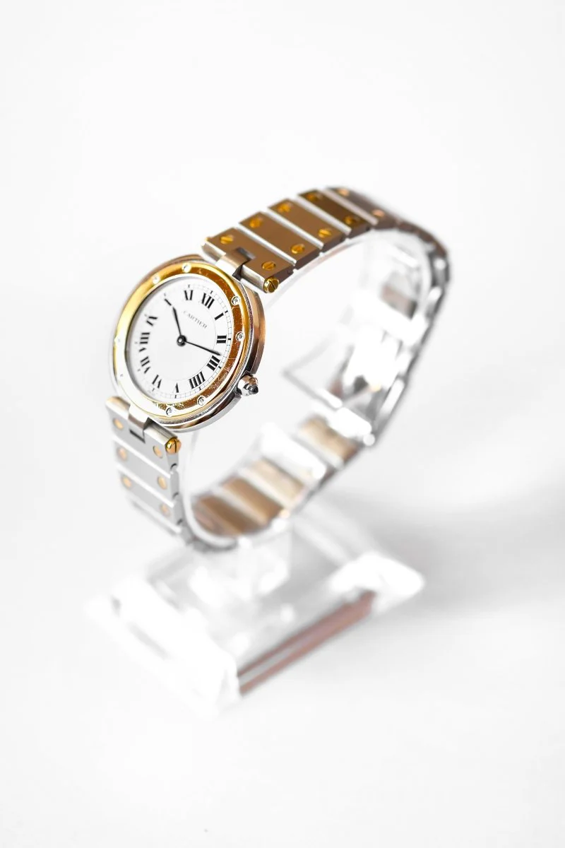 Cartier Santos "Vendôme" Or & Acier - Grand Modèle - v. 1980 - Image 3