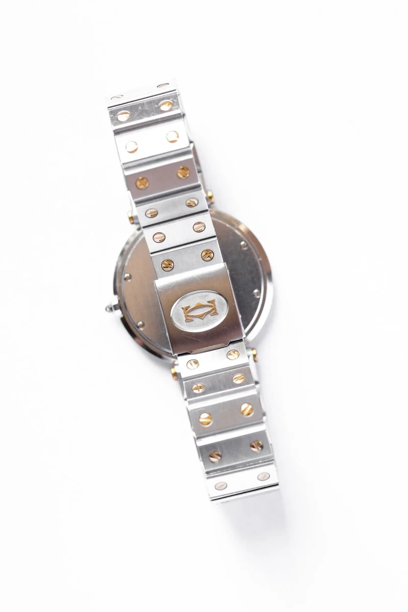 Cartier Santos "Vendôme" Or & Acier - Grand Modèle - v. 1980 - Image 6