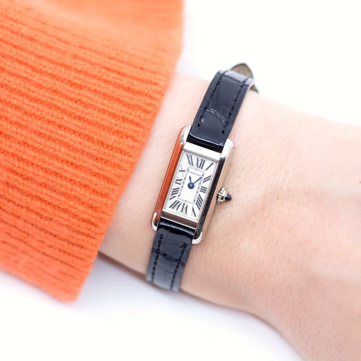 Cartier Tank Mini Allongée - Or blanc - v. 1995 - Image 2