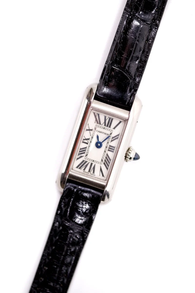 Cartier Tank Mini Allongée - Or blanc - v. 1995 - Image 4