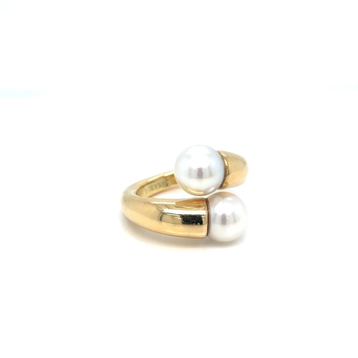 Cartier Toi & Moi Pearl Ring in 18 Karat Yellow Gold, 1996 - Image 2
